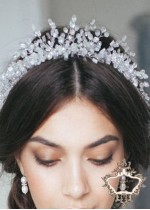 Сватбена корона за коса с кристали Сваровски - Queen of Angels by Rosie Concept